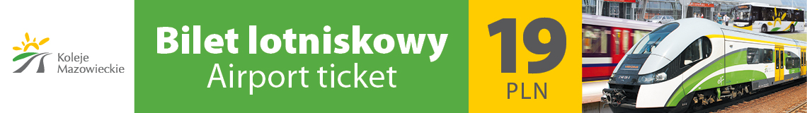 Пассажиры поездов дальнего следования могут пользоваться регулярными автобусами Koleje Mazowieckie